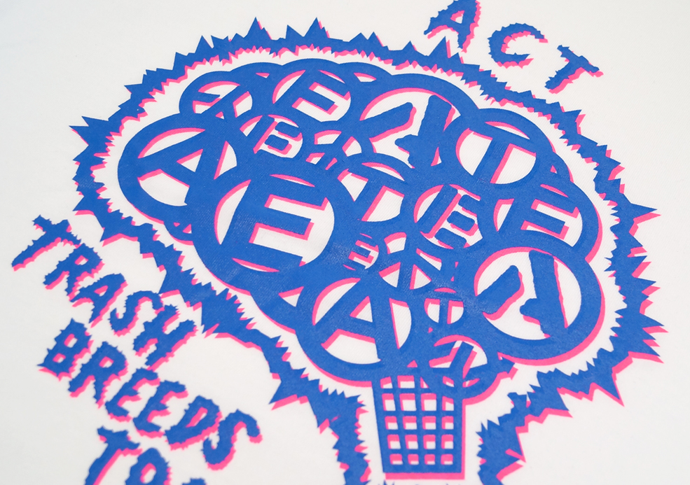 TRASH BREEDS TRASH X ACT VOL.3 -BRAIN TEE-