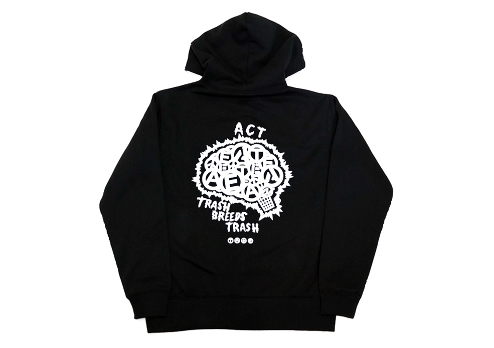 TRASH BREEDS TRASH X ACT VOL.3 -BRAIN ZIP HOOD-